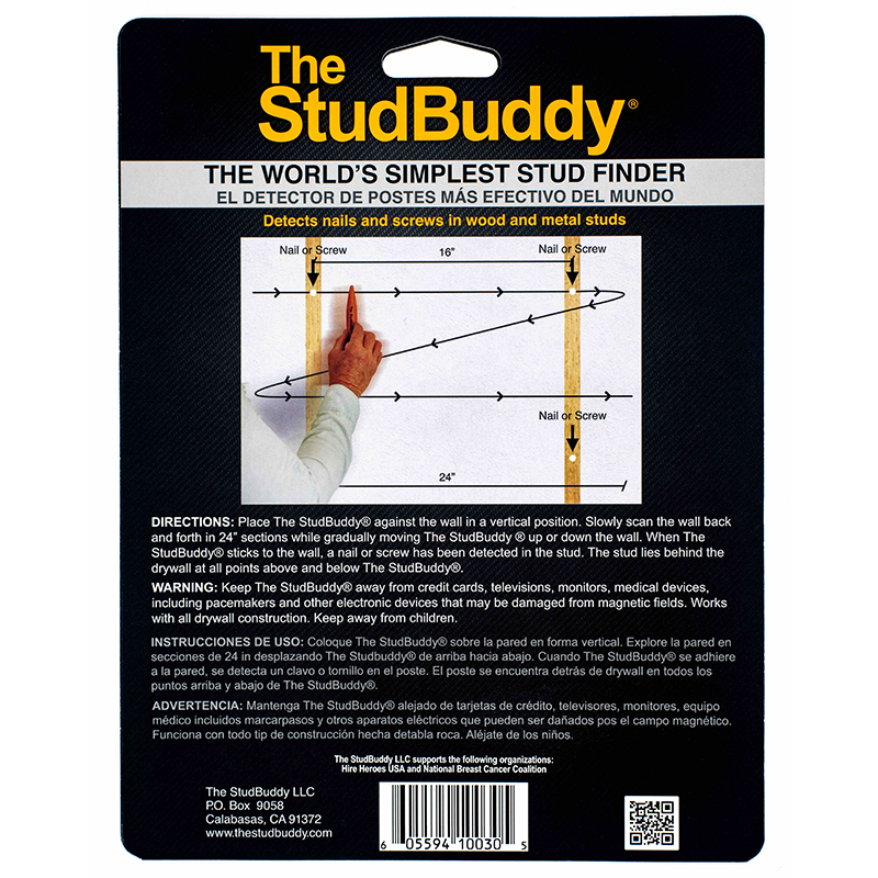 The StudBuddy Magnetic Stud Finder, 2 Pack
